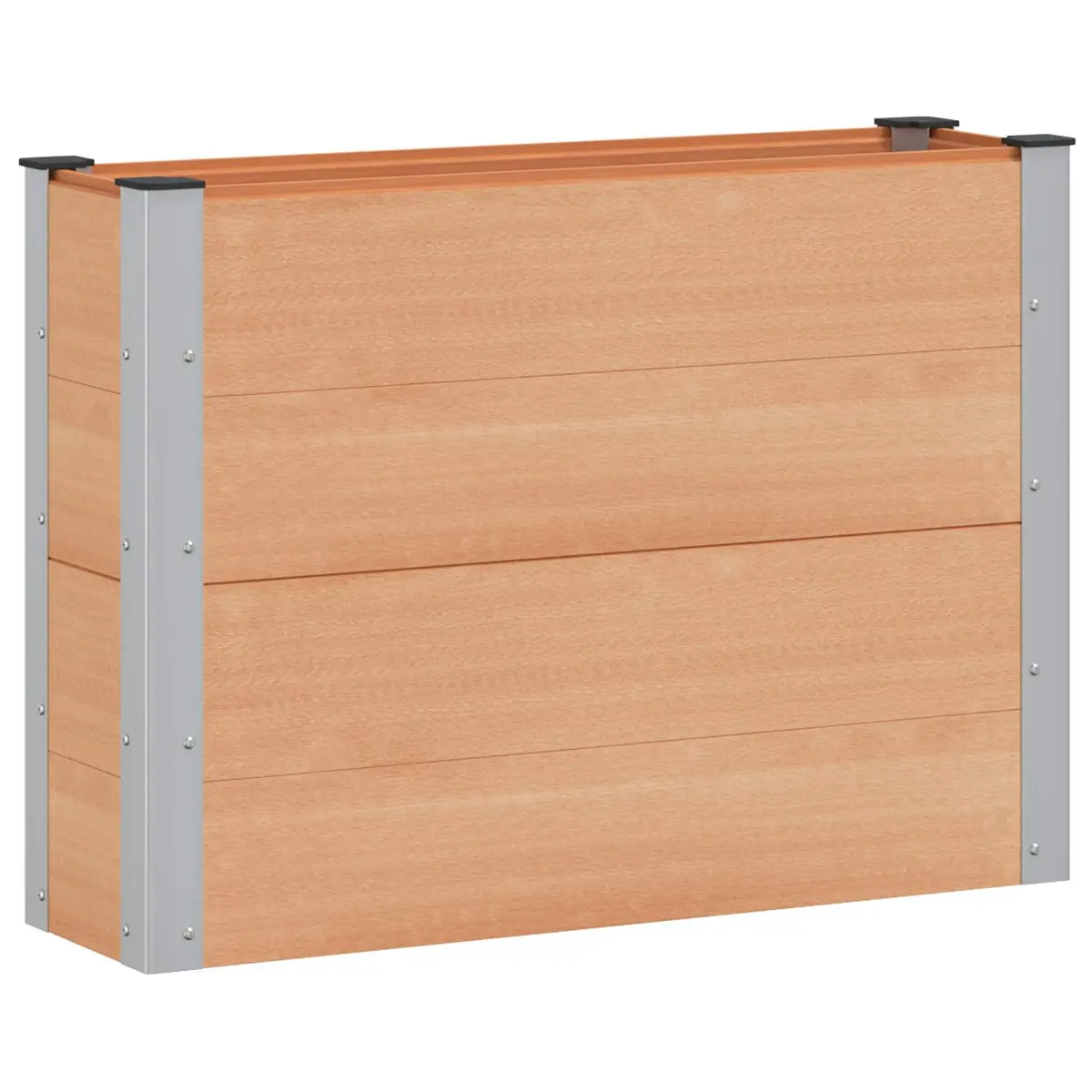 vidaXL Høybed Brun 100 x 30 x 72 cm WPC og Aluminium