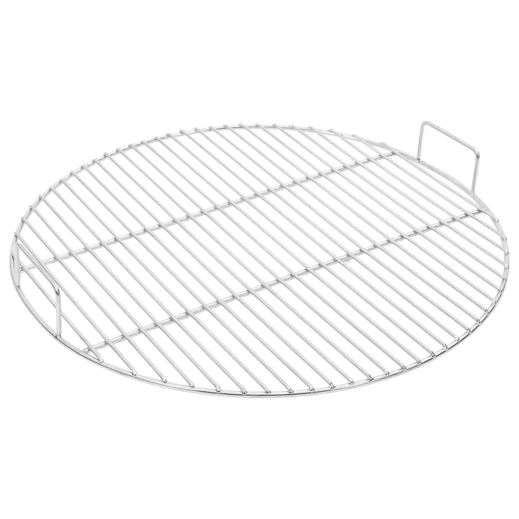 vidaXL Grillrist med håndtak rund Ø54 cm 304 rustfritt stål