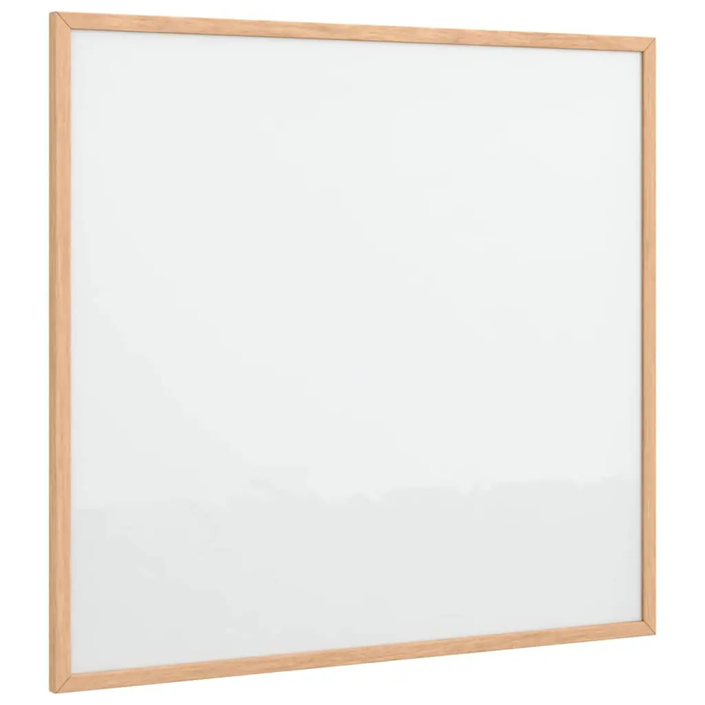 vidaXL Magnetisk whiteboardtavle med ramme i heltre furu 60x55 cm