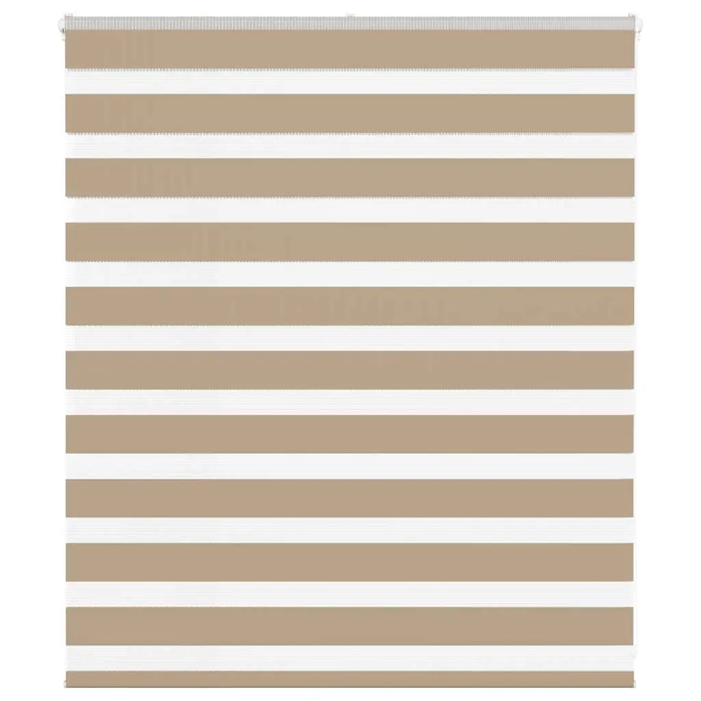 vidaXL Sebragardin sandbrun 130x100 cm stoff bredde 125,9 cm polyester