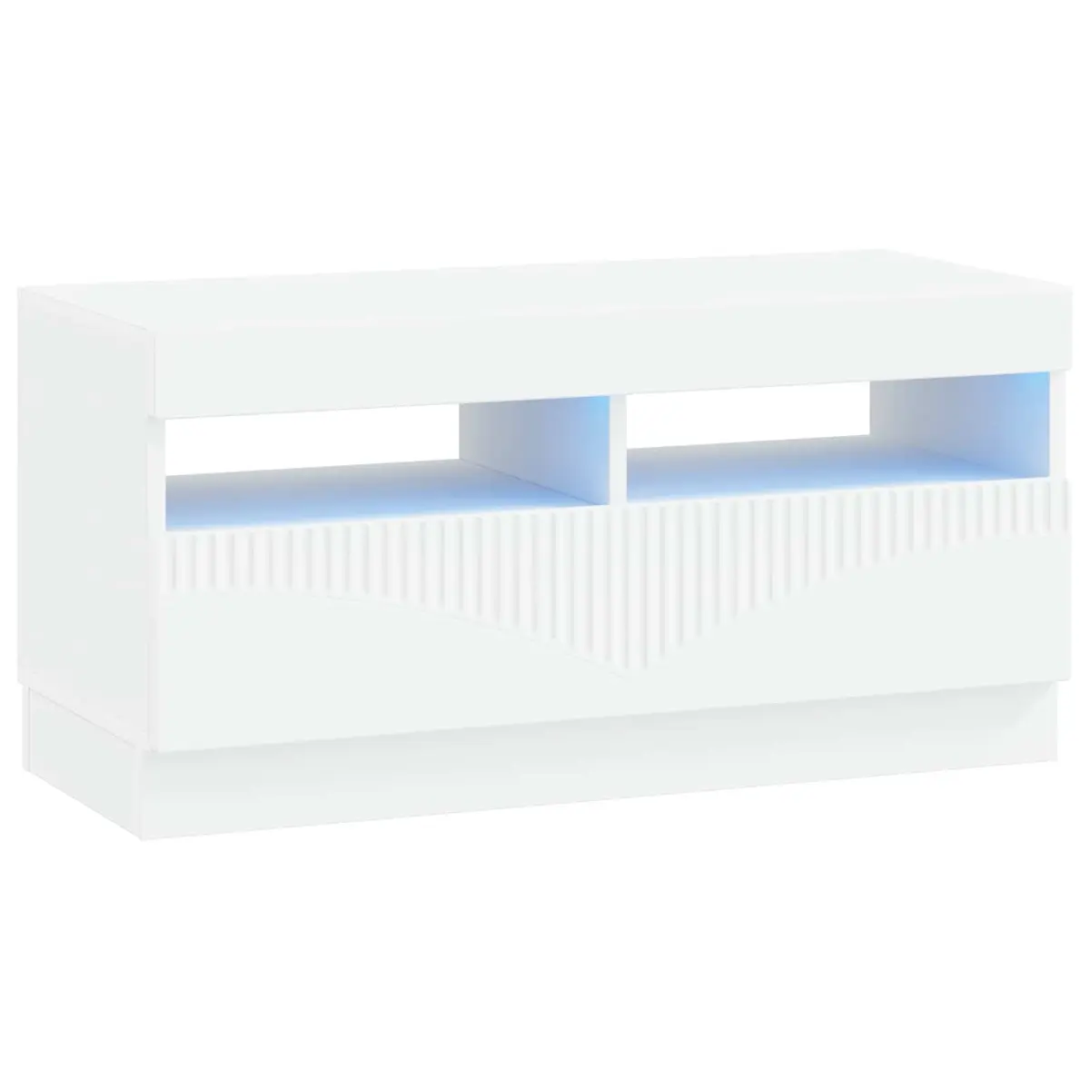 vidaXL LED TV-skap Hvit Konstruert tre