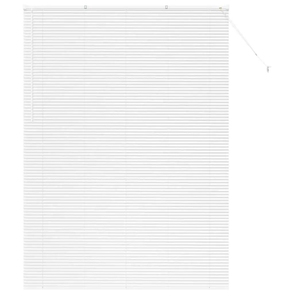 vidaXL Venetianspersienner Hvit 220 x 160 cm Aluminium