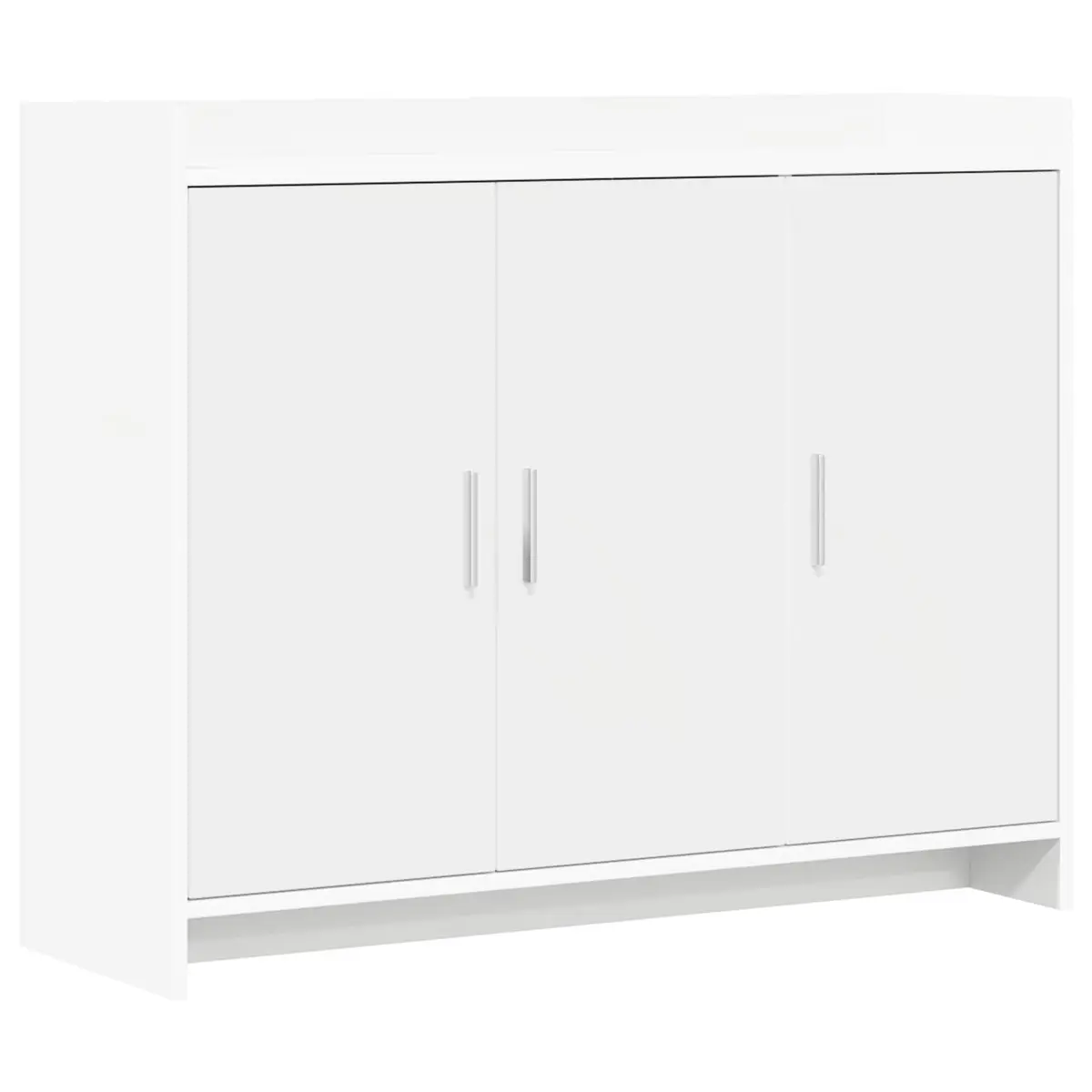 vidaXL Serviesskap Hvit 98,5 x 33 x 80 cm Konstruert tre