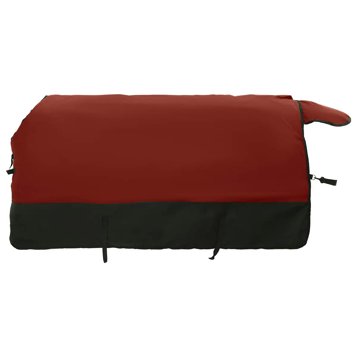 vidaXL Hestepledd Bordeaux og Svart 115 cm Polyester