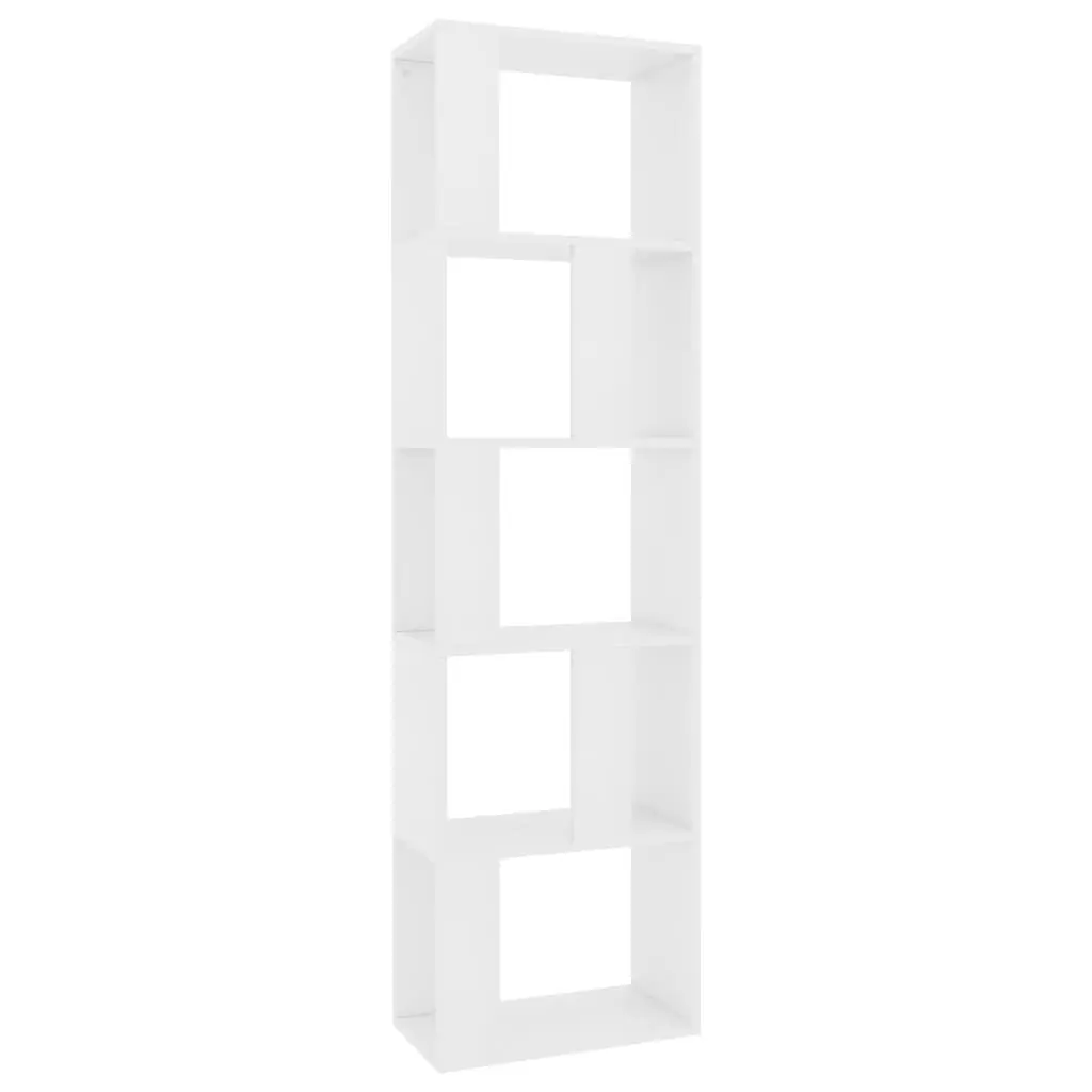 vidaXL Bokhylle/Romdeler hvit 45x24x159 cm konstruert tre