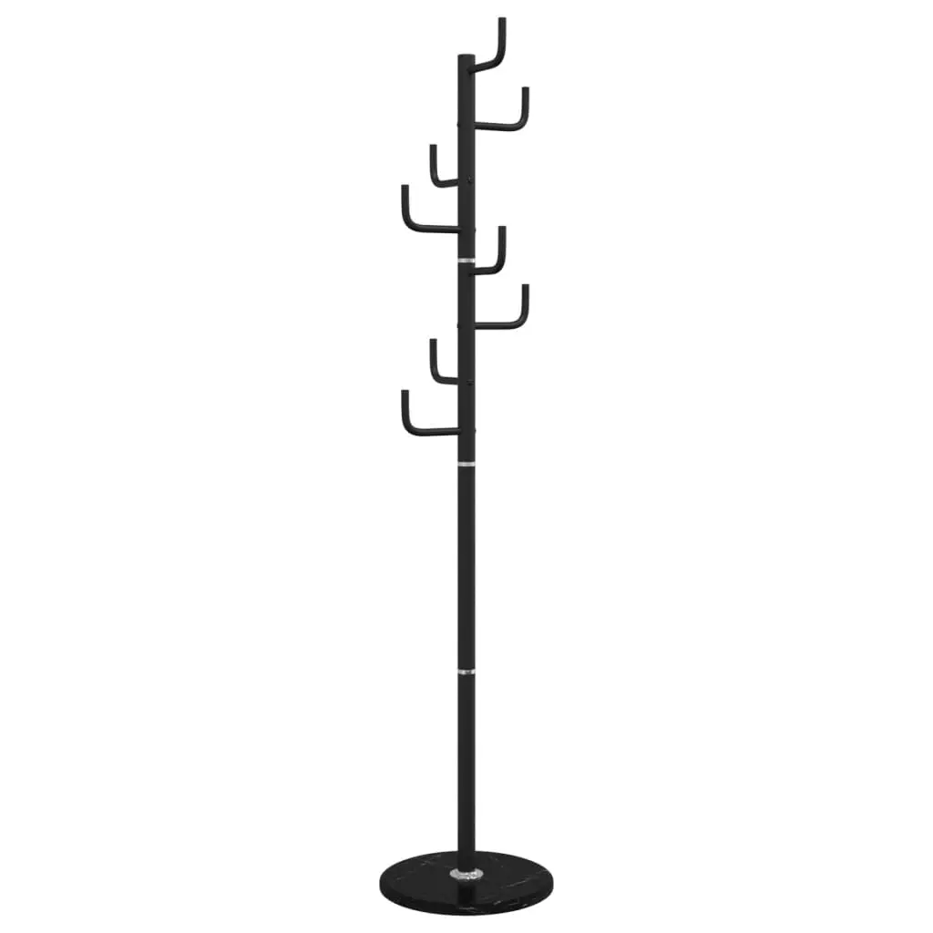 vidaXL Stumtjener svart 183 cm pulverlakkert jern