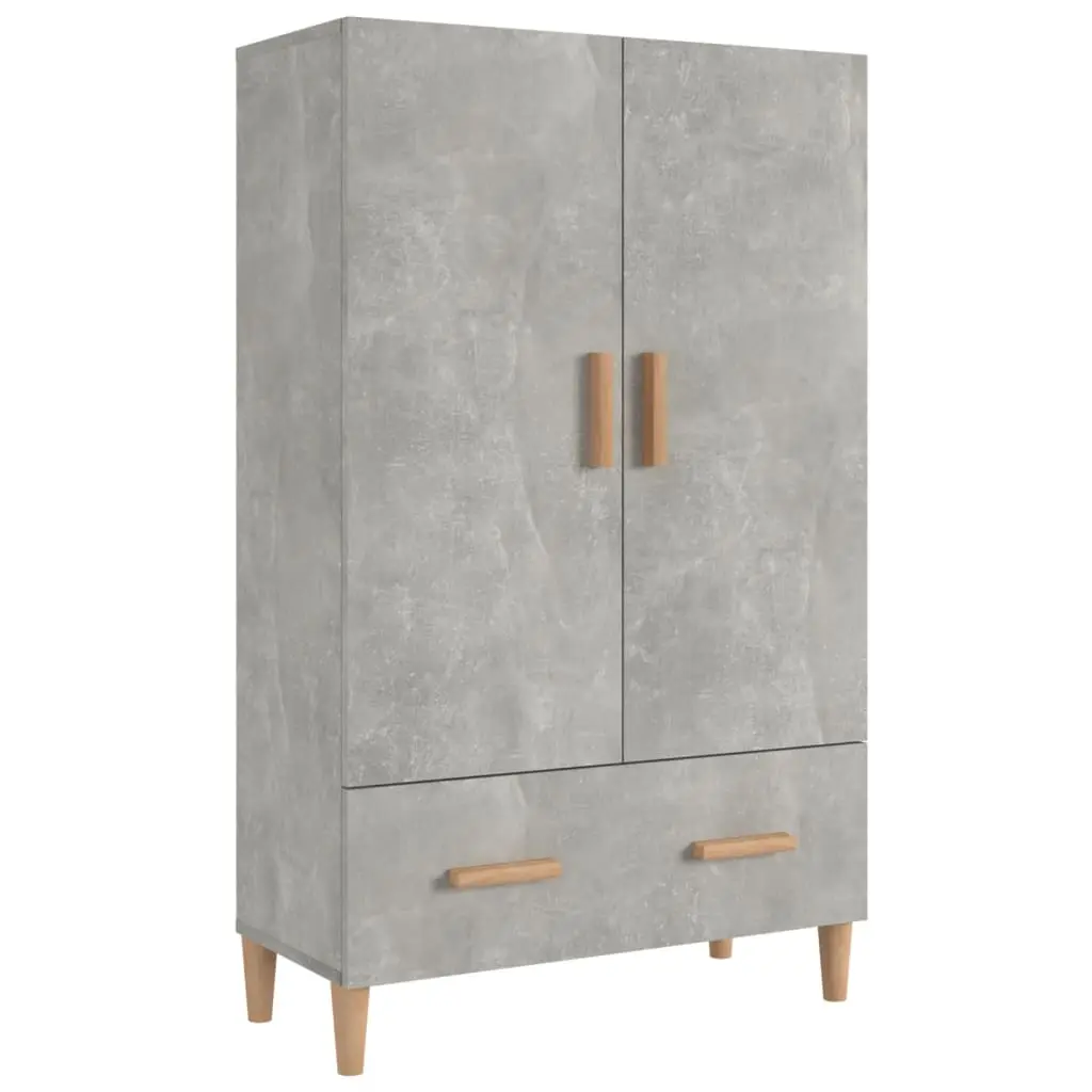 vidaXL Highboard betonggrå 70x31x115 cm konstruert tre