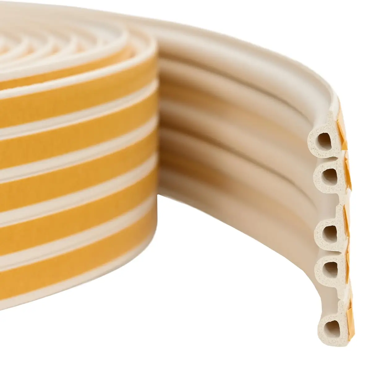 vidaXL Selvklebende vindusforsegling Hvit 9 x 6 mm 12 m EPDM Skum