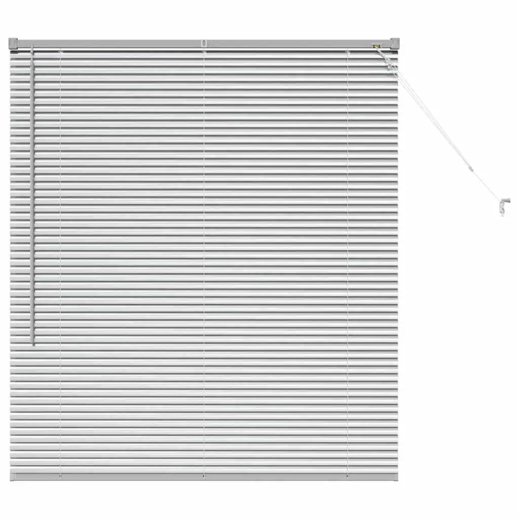 vidaXL Venetianspersienner Sølv 130 x 115 cm Aluminium