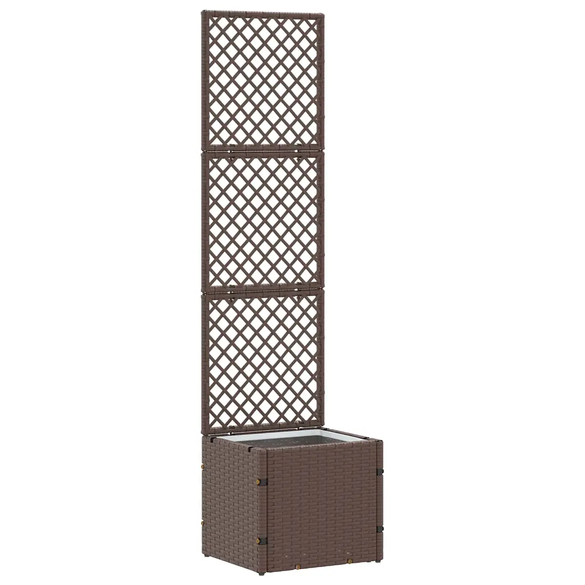 vidaXL Hage Espalier Planter Brun 35 x 30 x 135 cm Metall