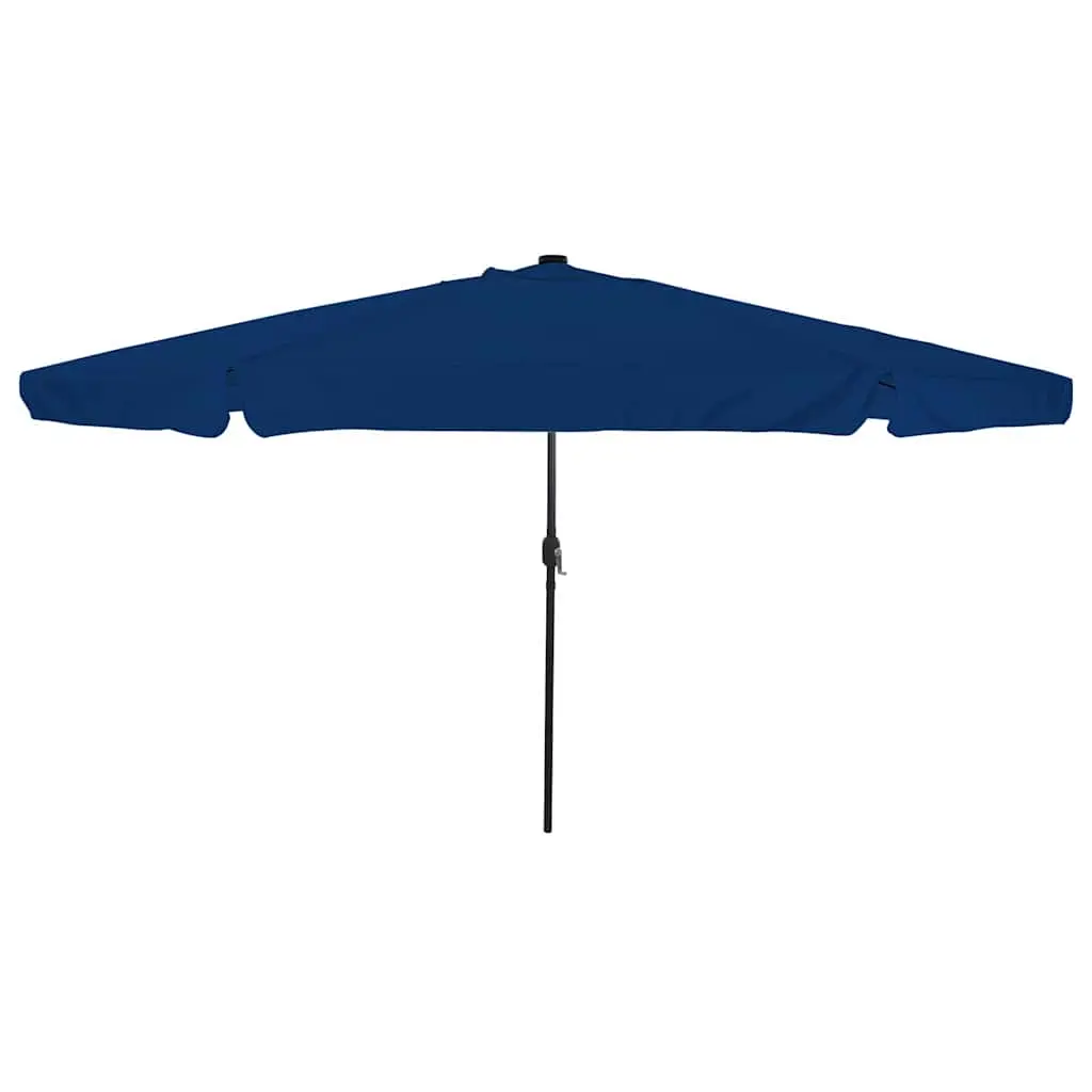 vidaXL Hageparasol 395 x 395 x 245 cm Polyester Rund Azurblå