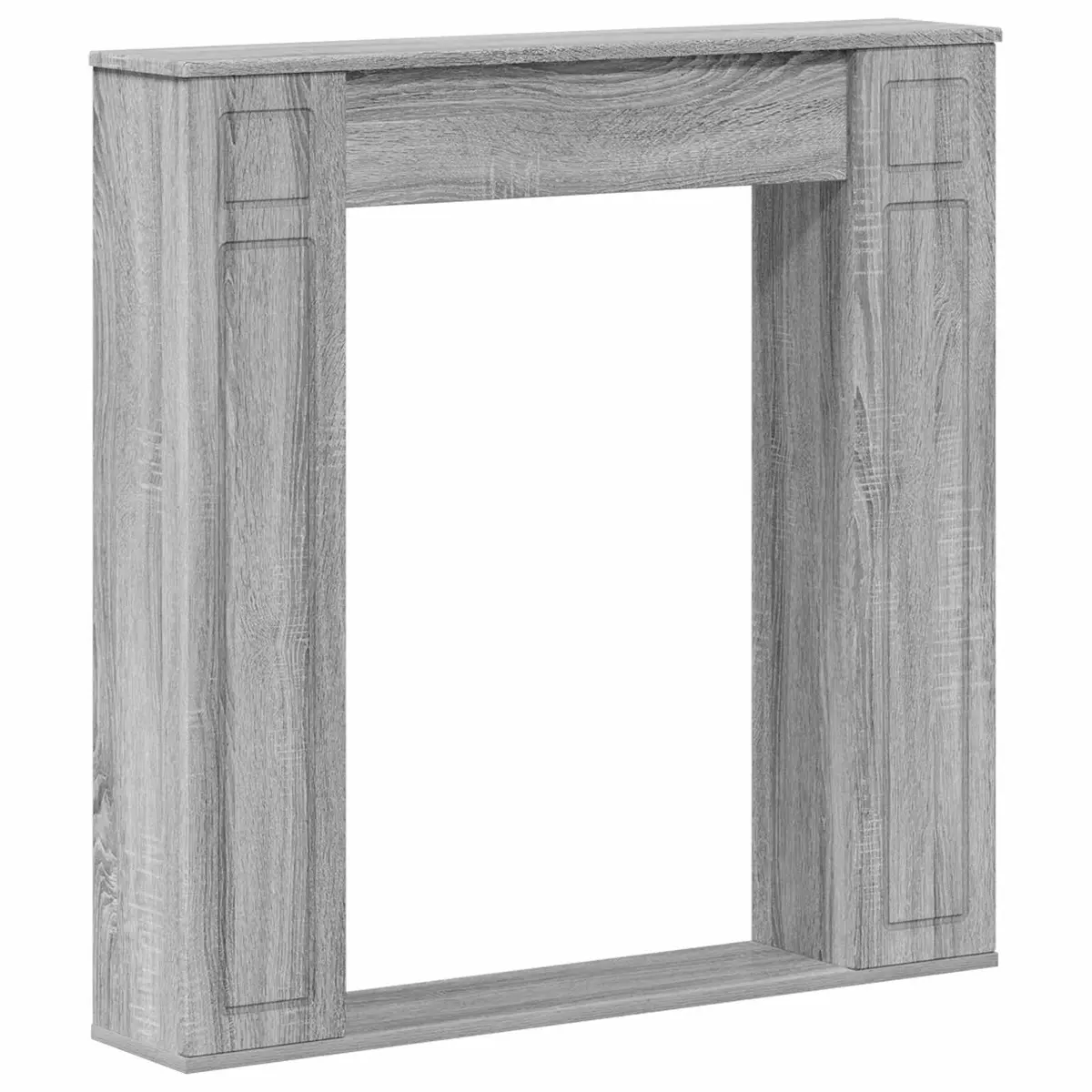 vidaXL Peisramme Grå Sonoma 100 x 20 x 100 cm Konstruert tre