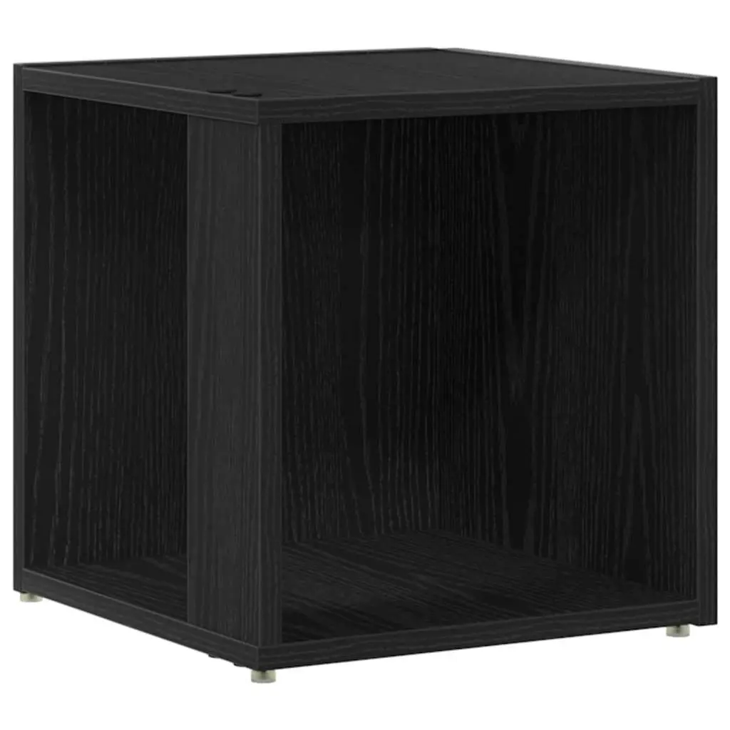 vidaXL Krokhyller 33 x 33 x 34,5 cm Konstruert tre Svart eik