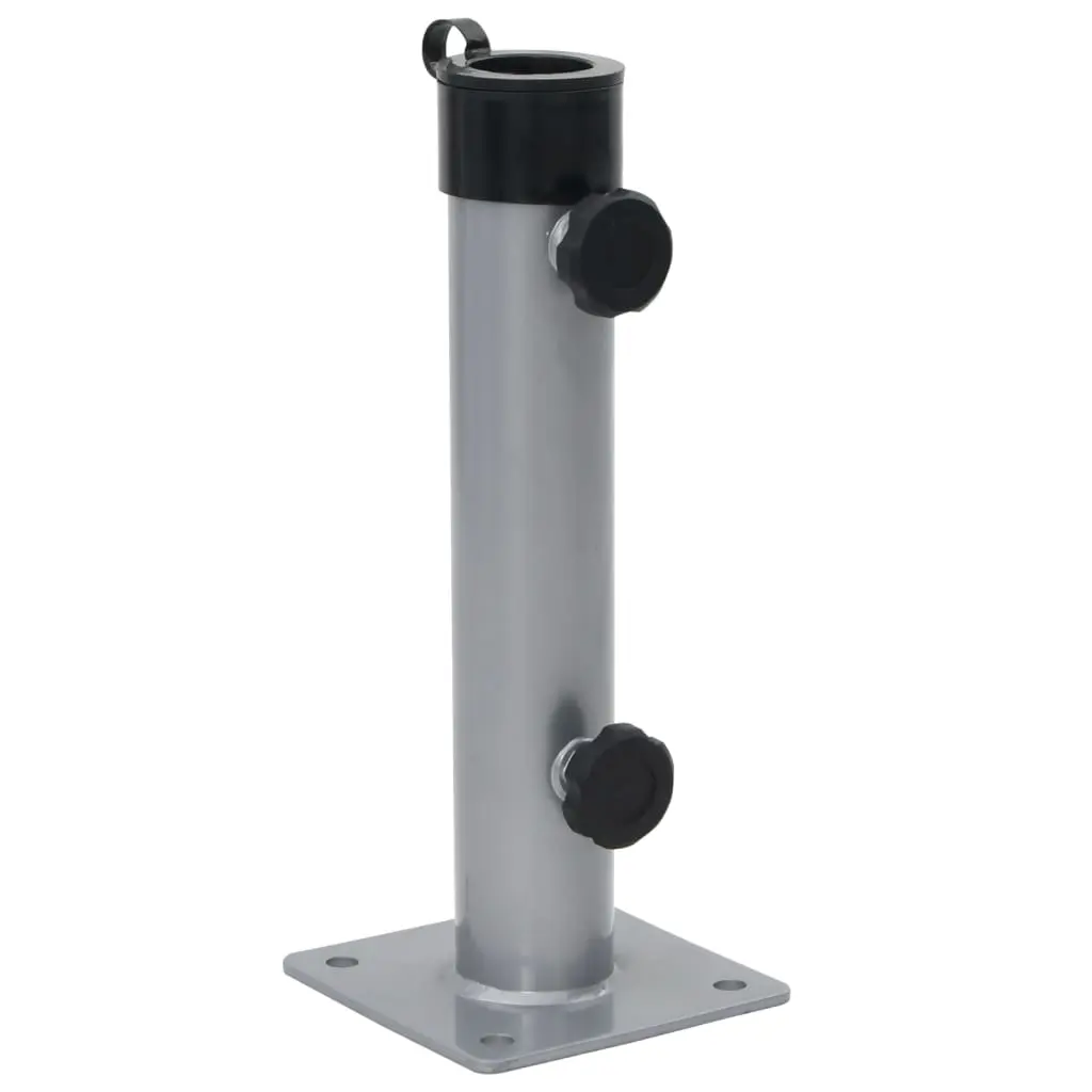vidaXL Parasollfot for Ø38/48 mm stang sølv stål