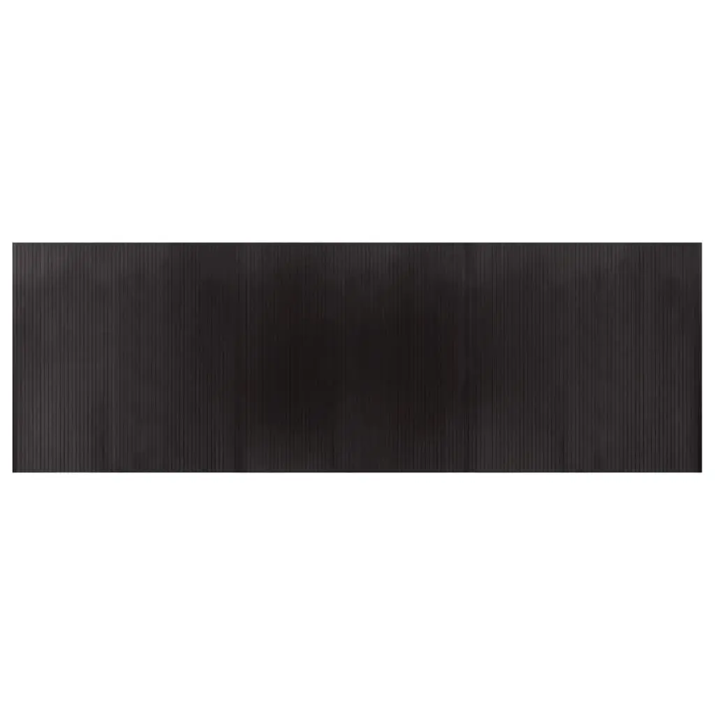 vidaXL Teppe rektangulær mørkebrun 100x300 cm bambus