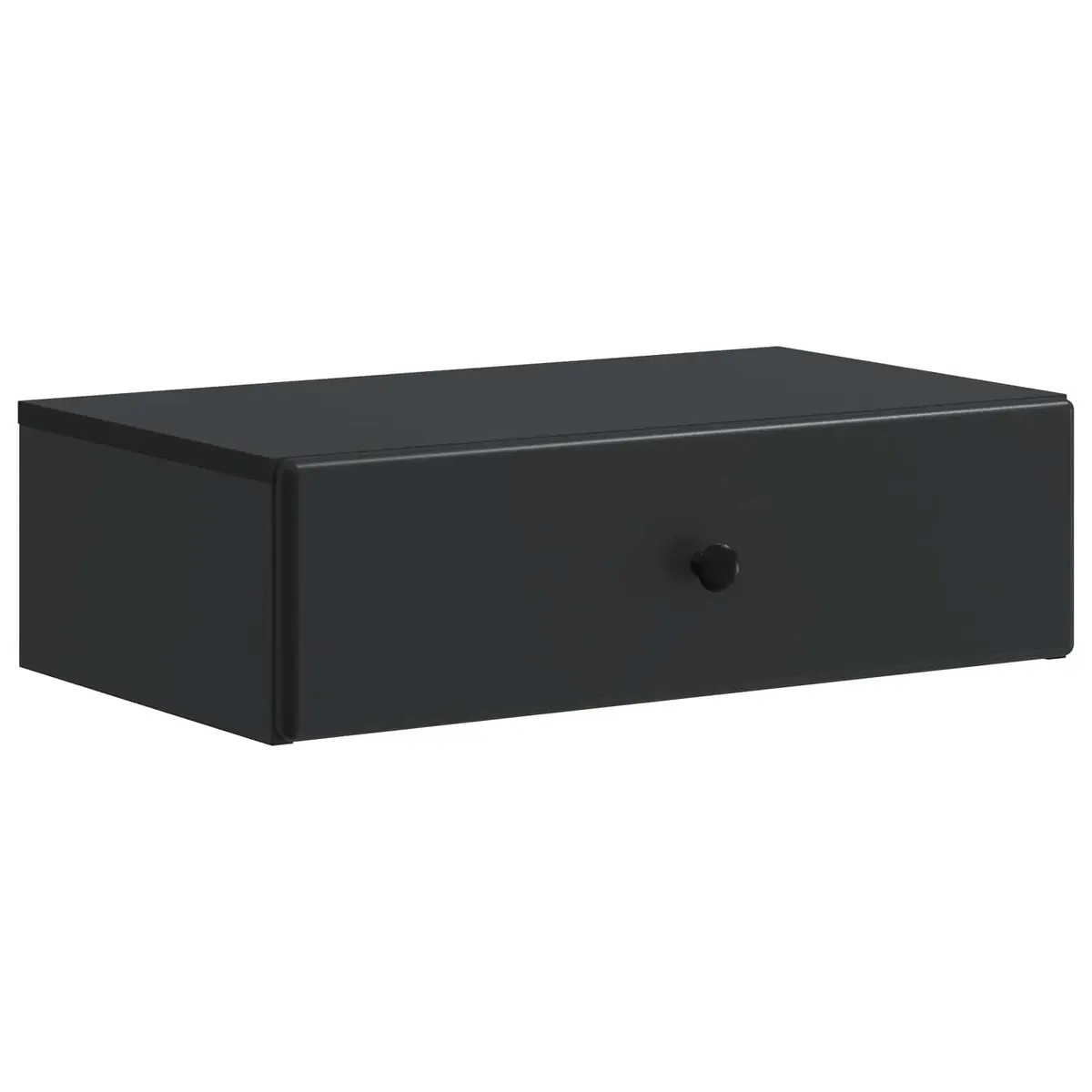 vidaXL Vegghengt Sidebord Svart 59 x 34,5 x 17 cm Konstruert tre