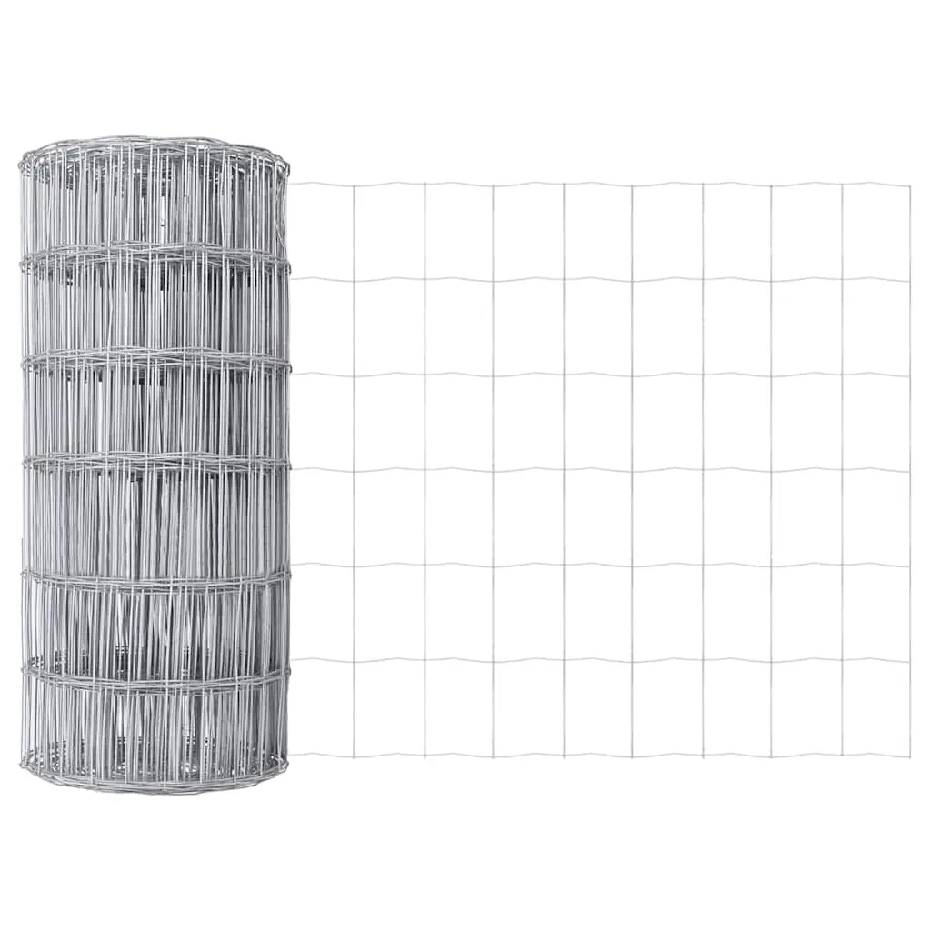 vidaXL Euro gjerde 0,8 x 10 m PVC-belagt jern