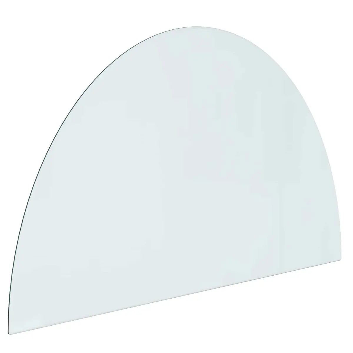 vidaXL Peisglassplate Gjennomsiktig 1000 x 600 mm Glass