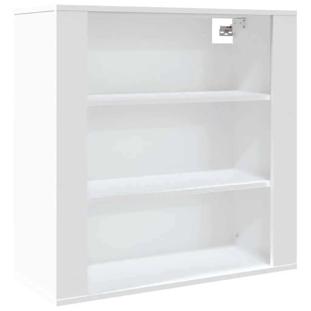 vidaXL Veggskap hvit 80x33x80 cm konstruert tre