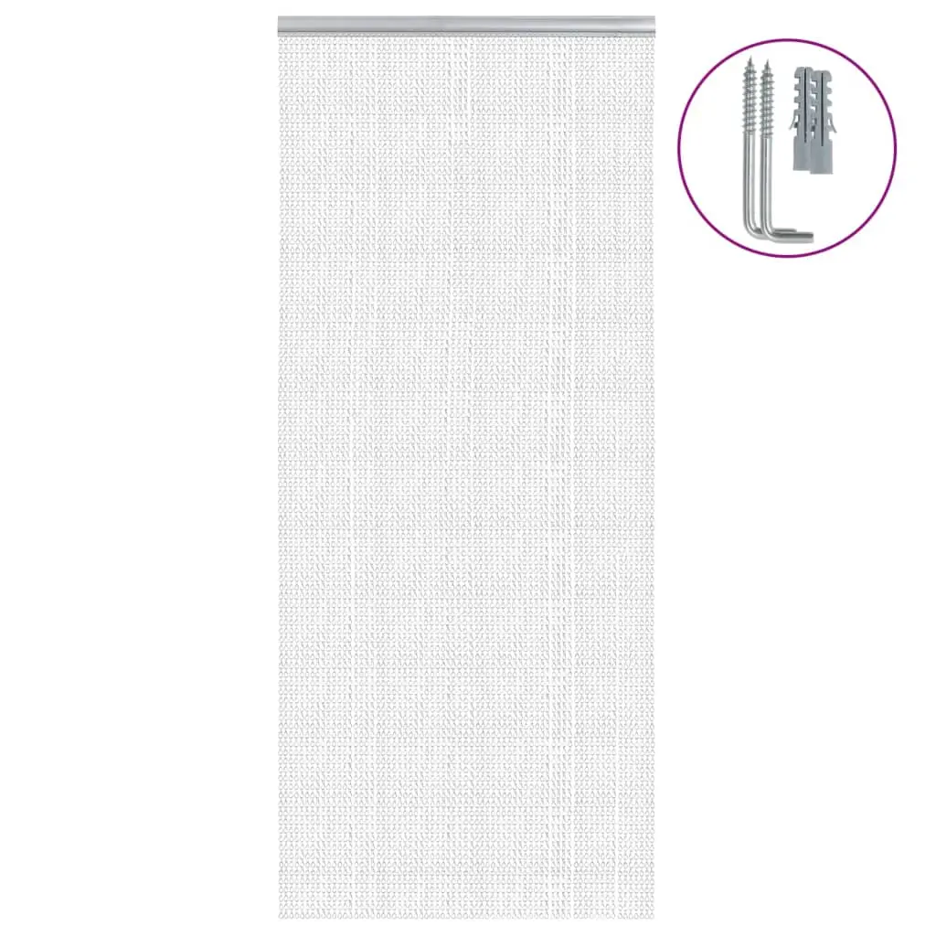 vidaXL Fluenett med kjede 90x200 cm aluminium