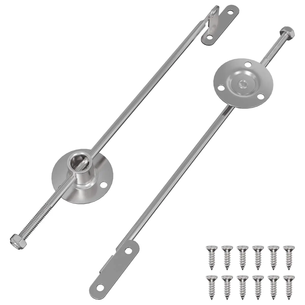 vidaXL Trekkstang Hengsel 2 pcs sølv 190 mm Jern