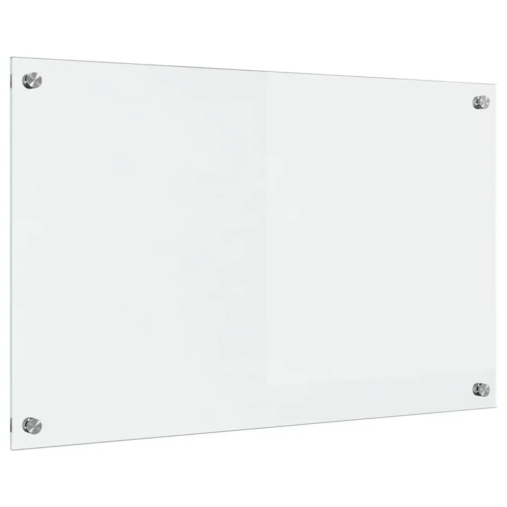 vidaXL Kjøkkenbenkplate Gjennomsiktig 80 x 50 cm herdet glass