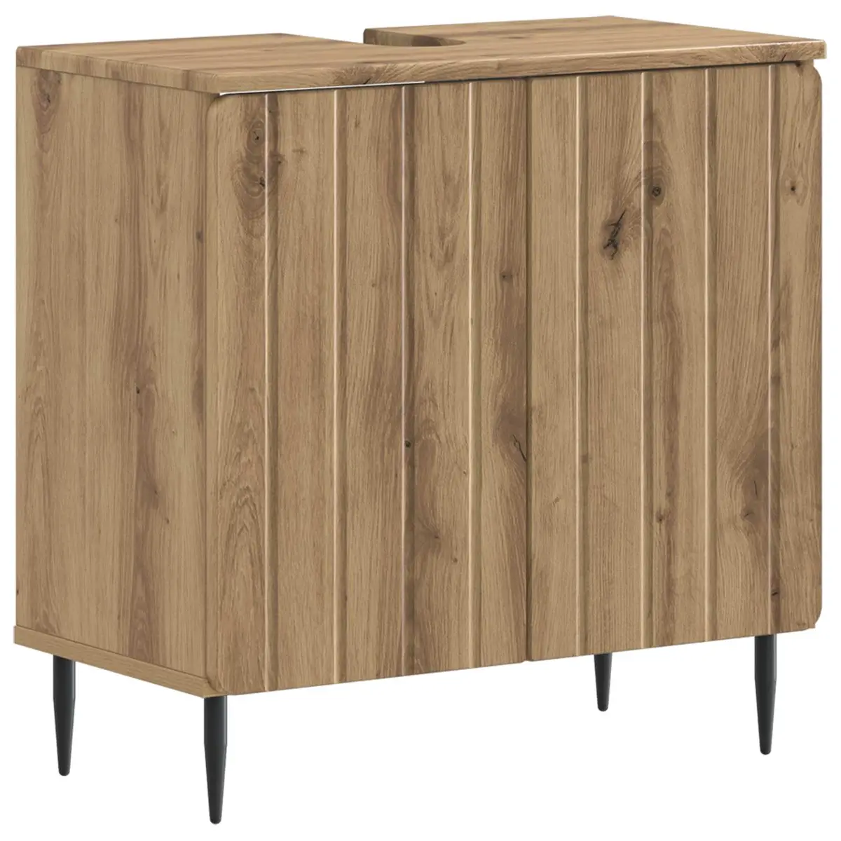 vidaXL Baderomsvaskeskap ZWOLLE Artisan eik 59,5 x 31,5 x 59 cm