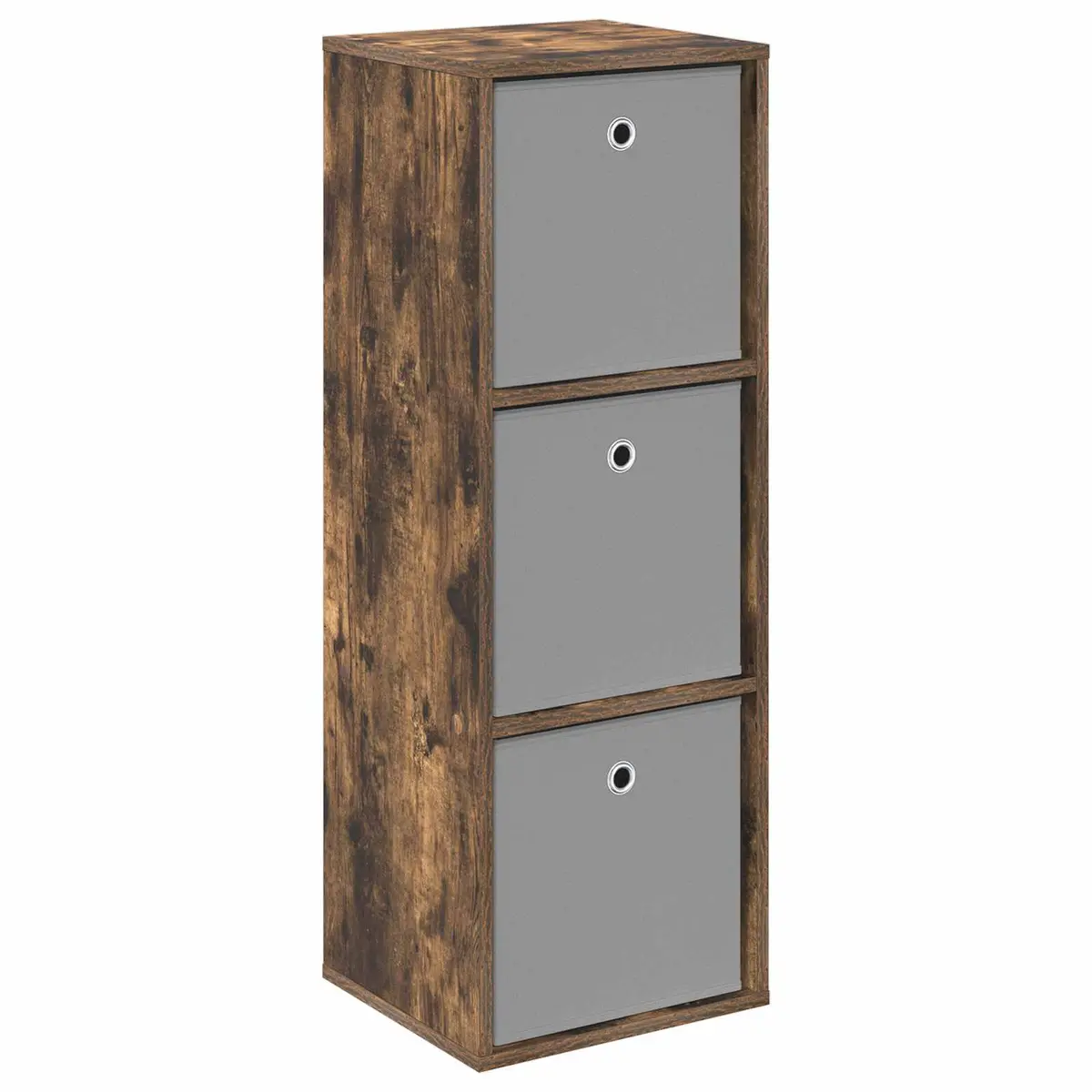 vidaXL Serviesskap med skuff Røkt eik 35 x 32 x 99,5 cm