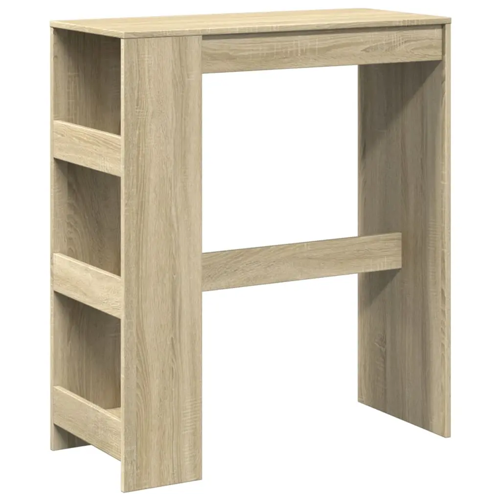 vidaXL Barbord med stativer sonoma eik 90x40x103,5 cm konstruert tre