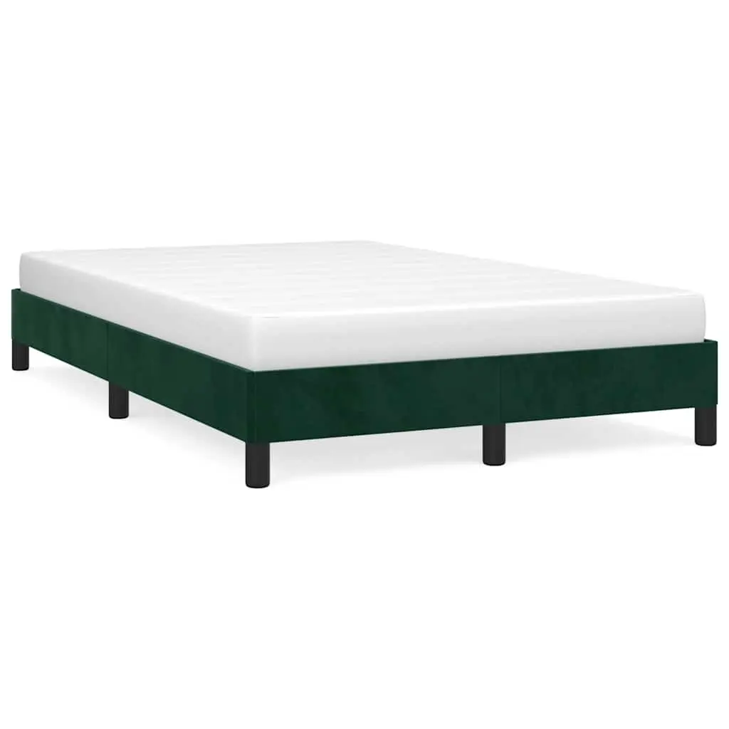 vidaXL Sengeramme mørkegrå 120x190 cm fløyel