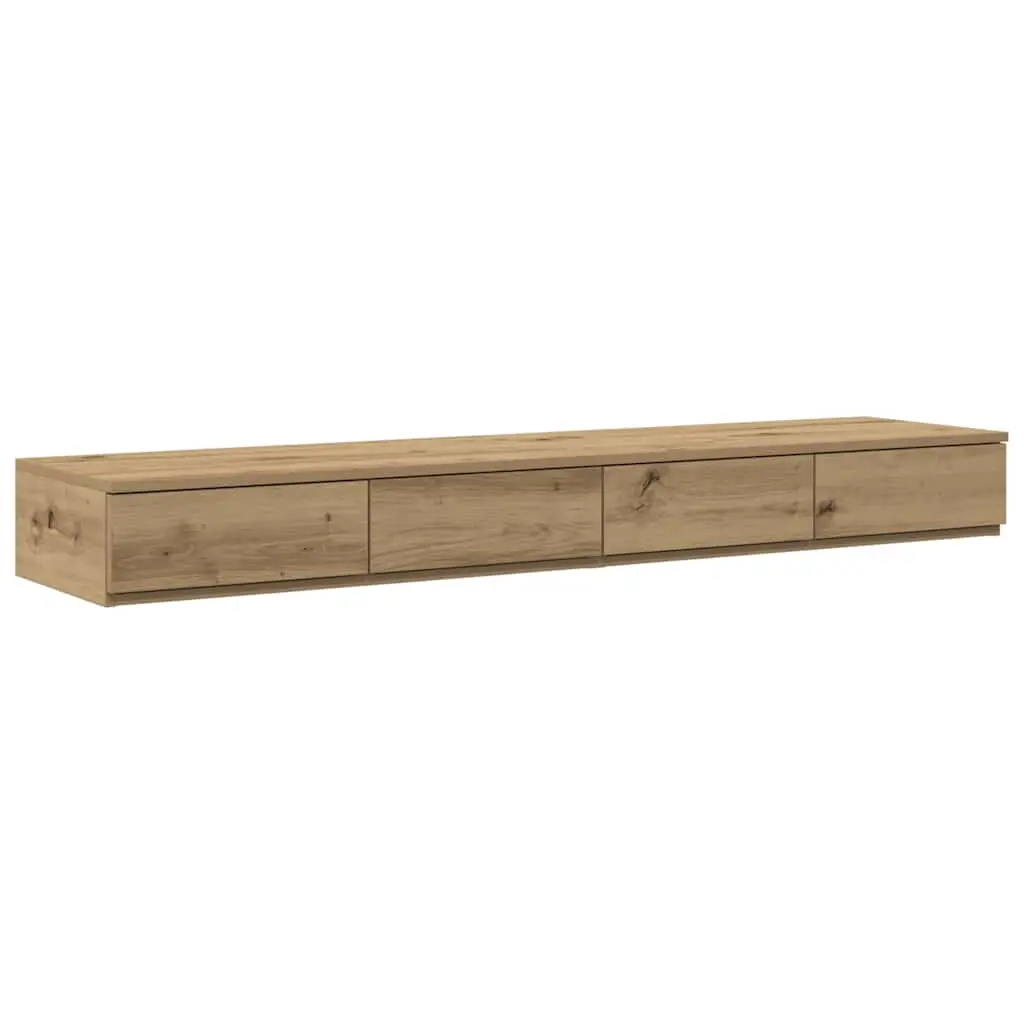 vidaXL Sengeskuffer Artisan Eik 150 x 36,5 x 16,5 cm Konstruert tre
