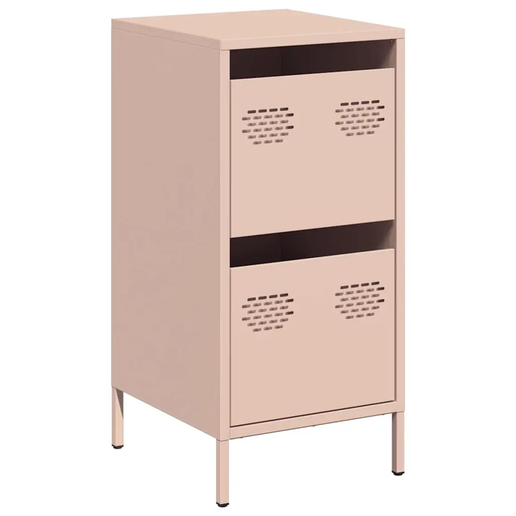 vidaXL Skjenk rosa 35x39x73,5 cm kaldvalset stål