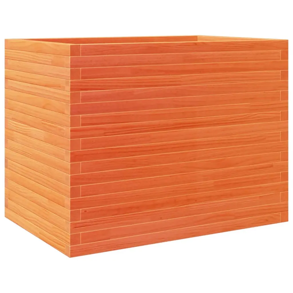vidaXL Plantekasse voksbrun 90x60x68,5 cm heltre furu