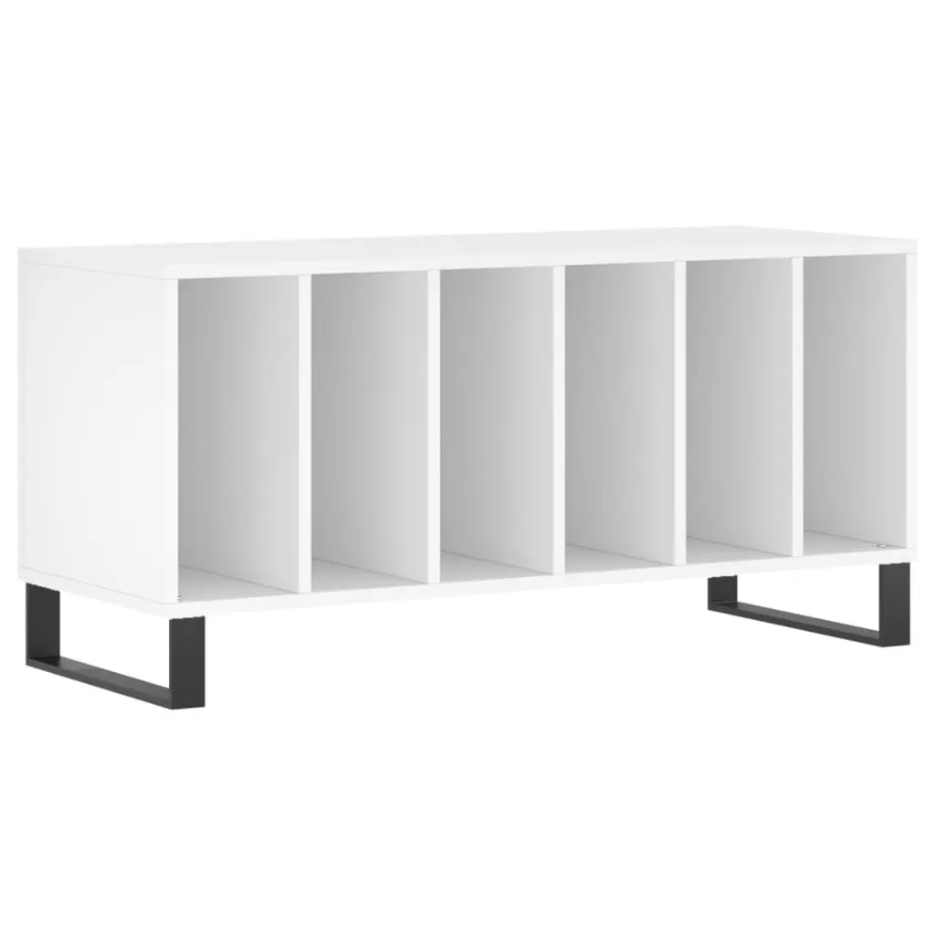 vidaXL Hifi-benk hvit 100x38x48 cm konstruert tre