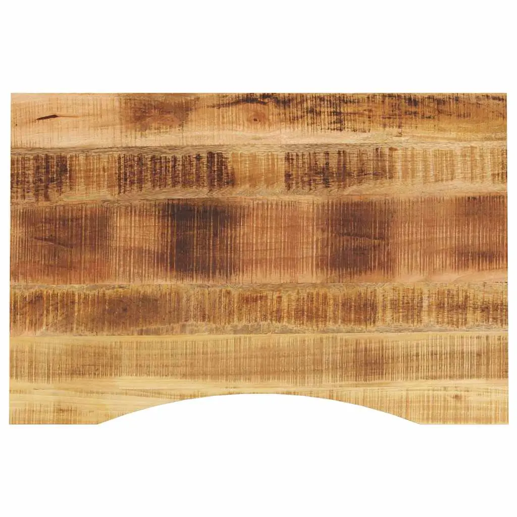 vidaXL Skrivebordsplate med kurve 100x50x2,5 cm heltre grovt mangotre