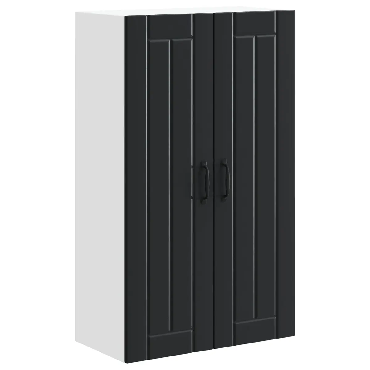 vidaXL Veggskap LUCCA Svart 60 x 31 x 100 cm Konstruert tre