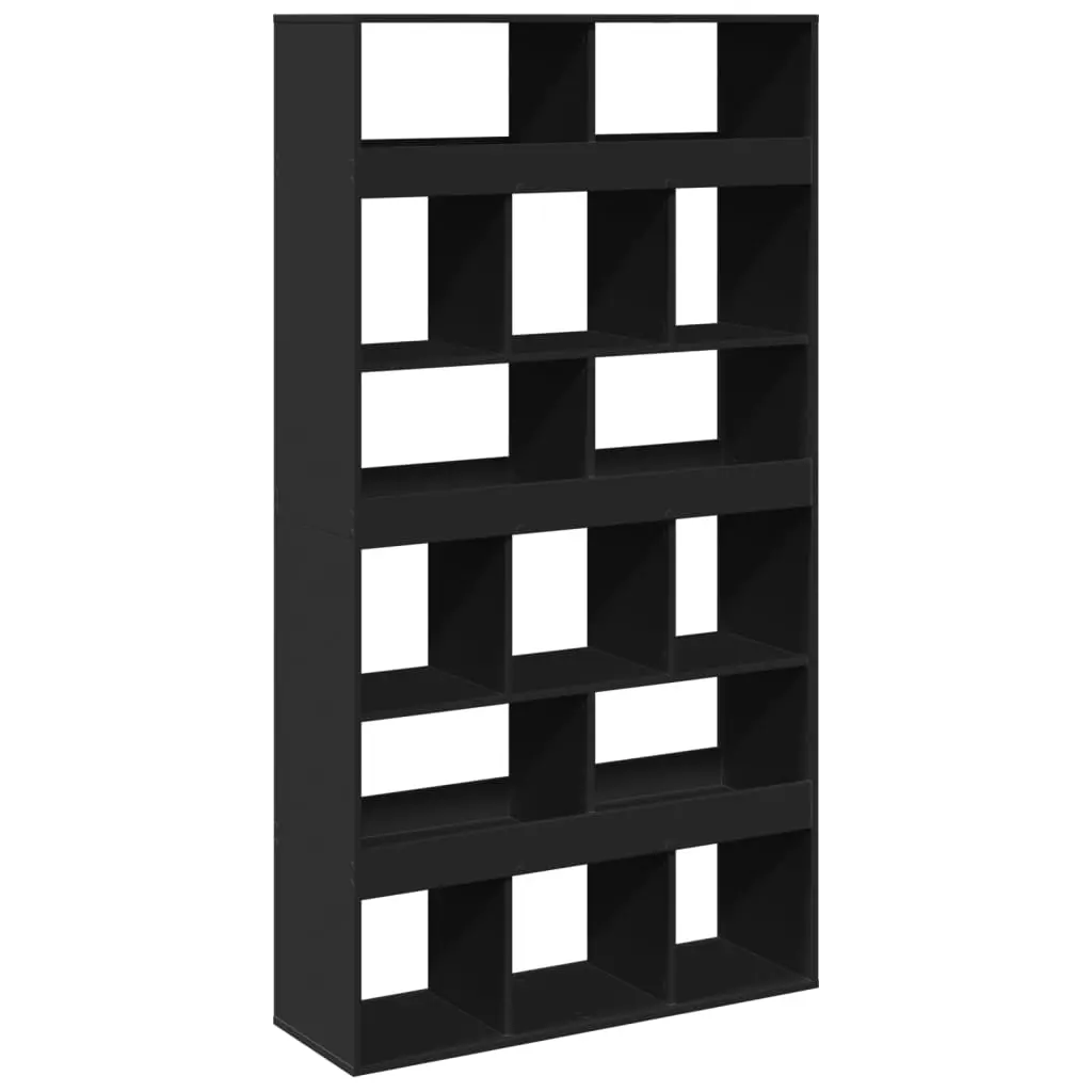 vidaXL Romdeler svart 100x33x187,5 cm konstruert tre