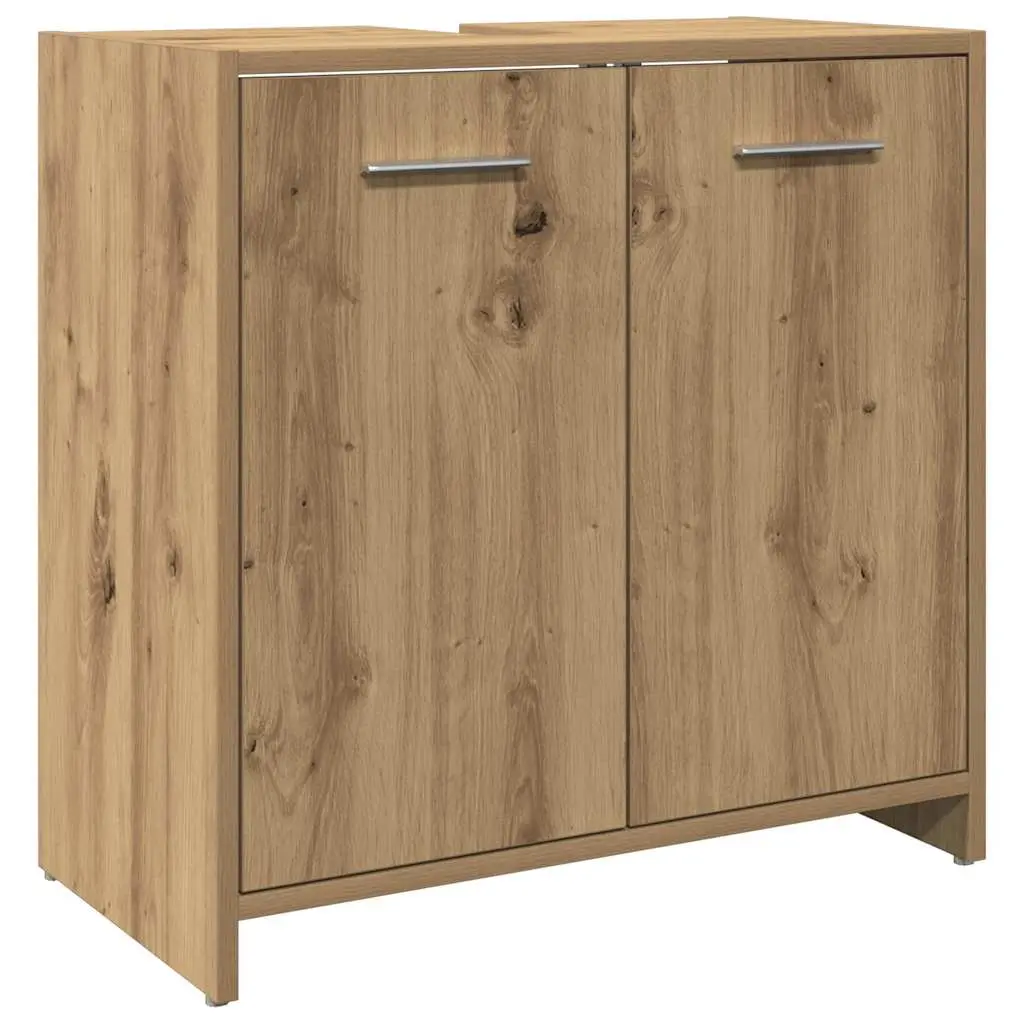 vidaXL Badeservantskap artisan eik 60x33x60 cm konstruert tre