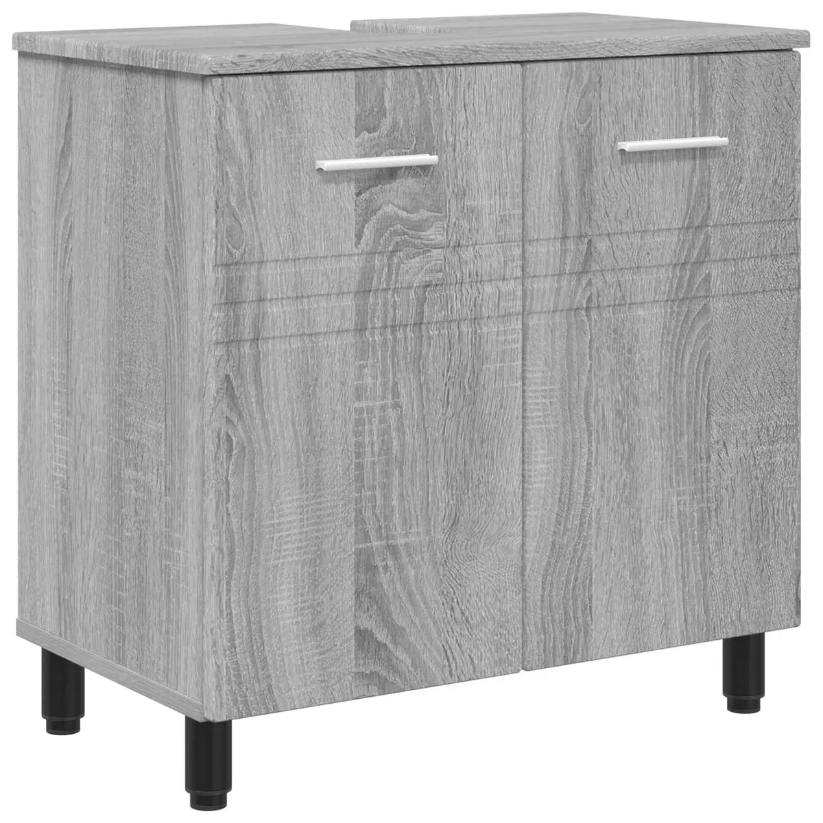 vidaXL Bad Sminkebord Grå Sonoma 60 x 35 x 60 cm Konstruert tre