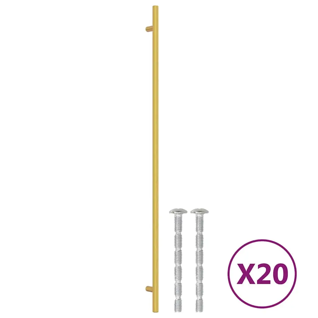 vidaXL Skaphåndtak 20 stk gulv 480 mm rustfritt stål