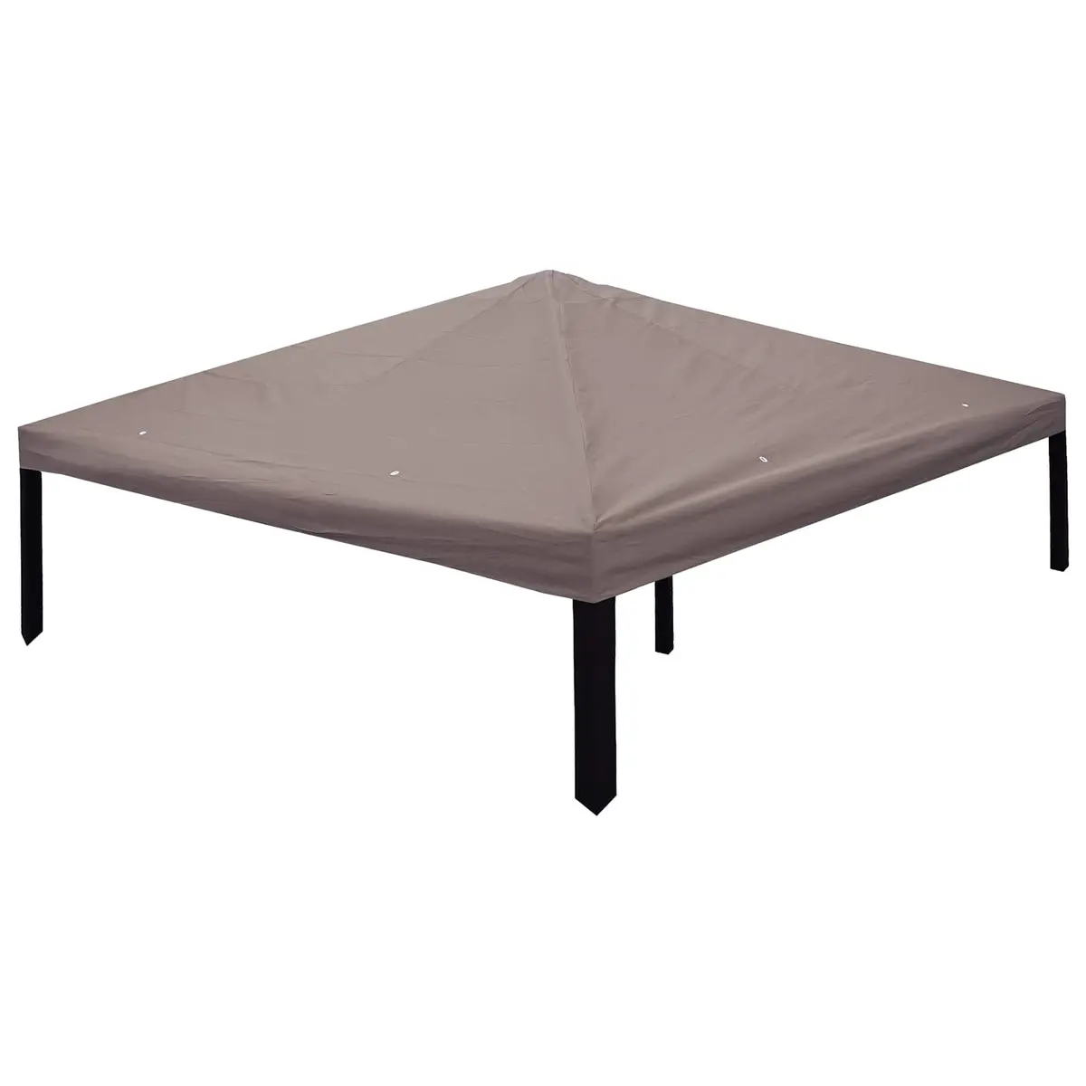 vidaXL Gazebo Deksel 300 x 300 cm Gråbrun Polyester og stål