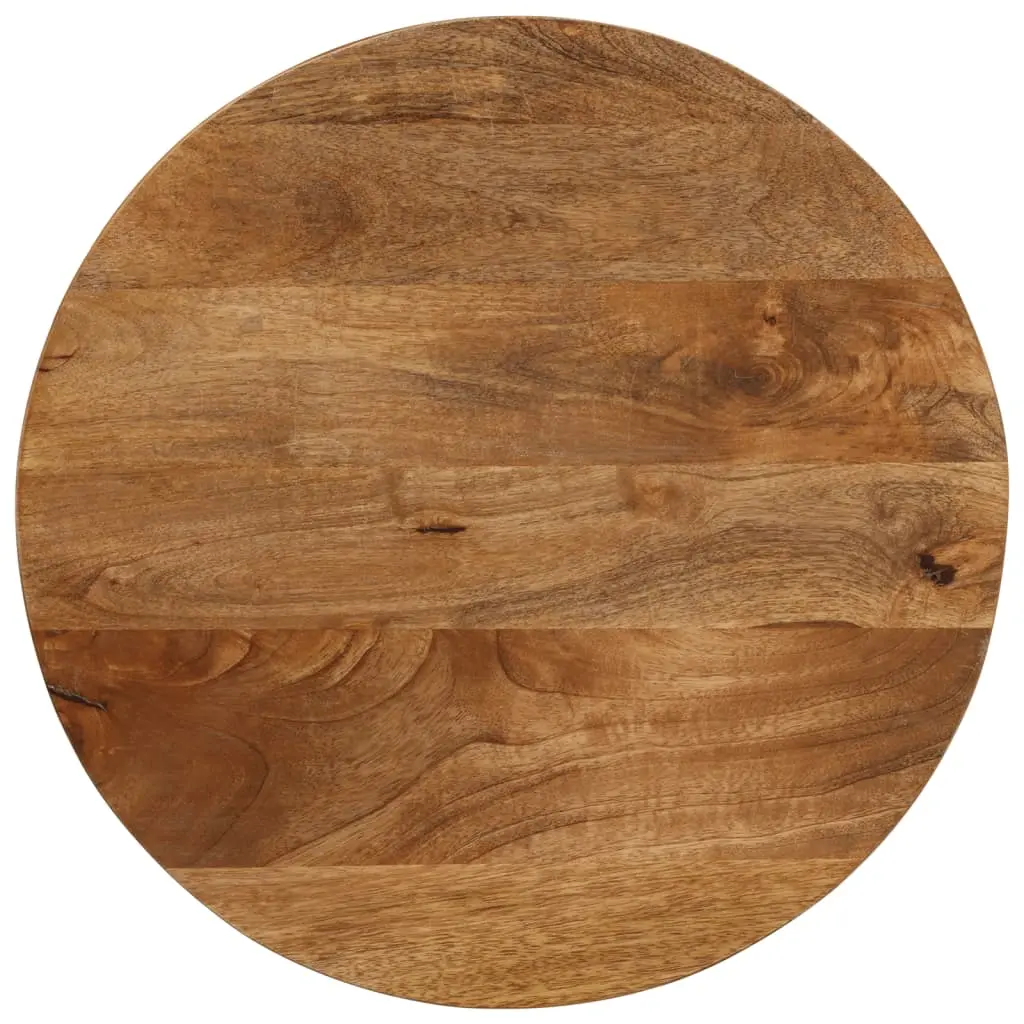 vidaXL Bordplate Ø 50x3,8 cm rund heltre mango