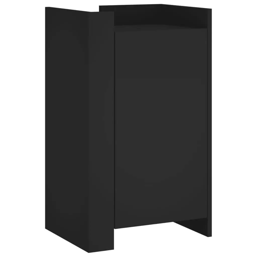 vidaXL Skjenk svart 45x35x75 cm konstruert tre