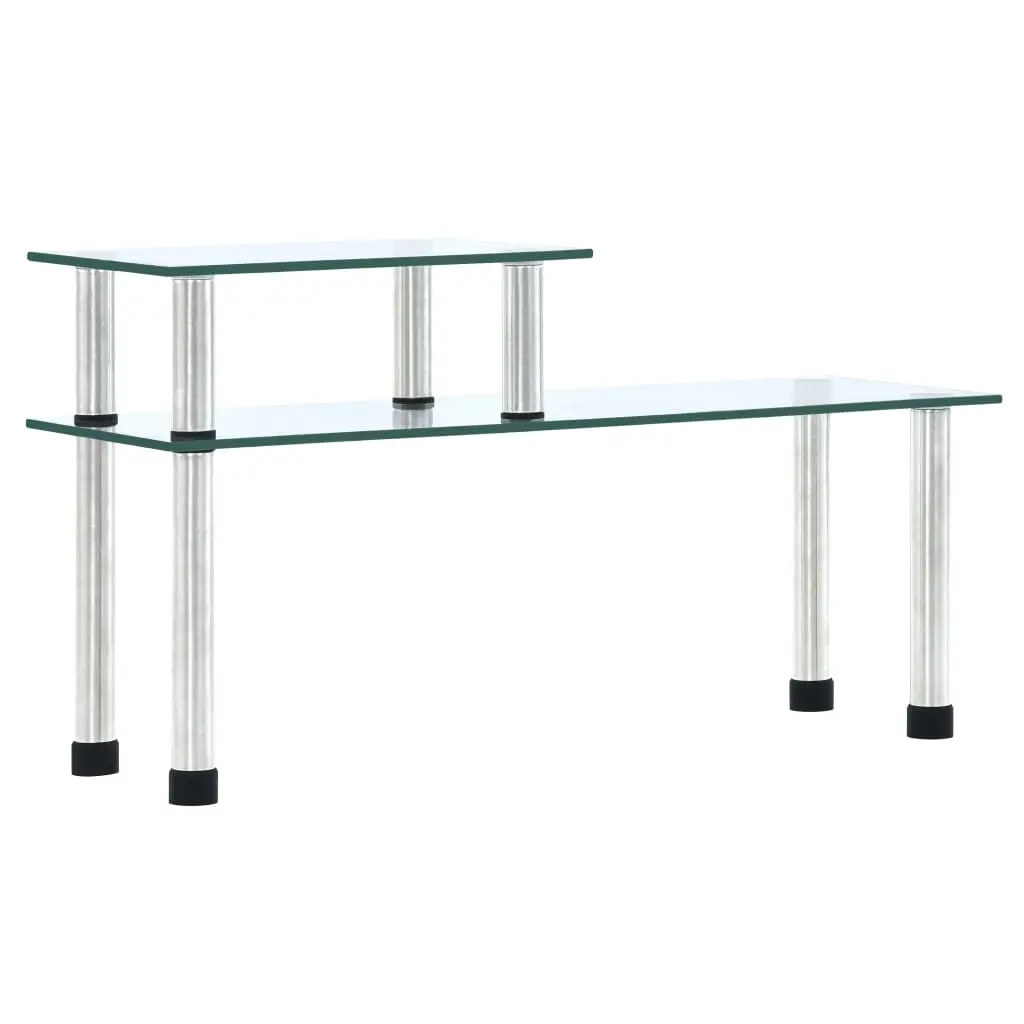 vidaXL Kjøkkenhylle gjennomsiktig 45x16x26 cm herdet glass