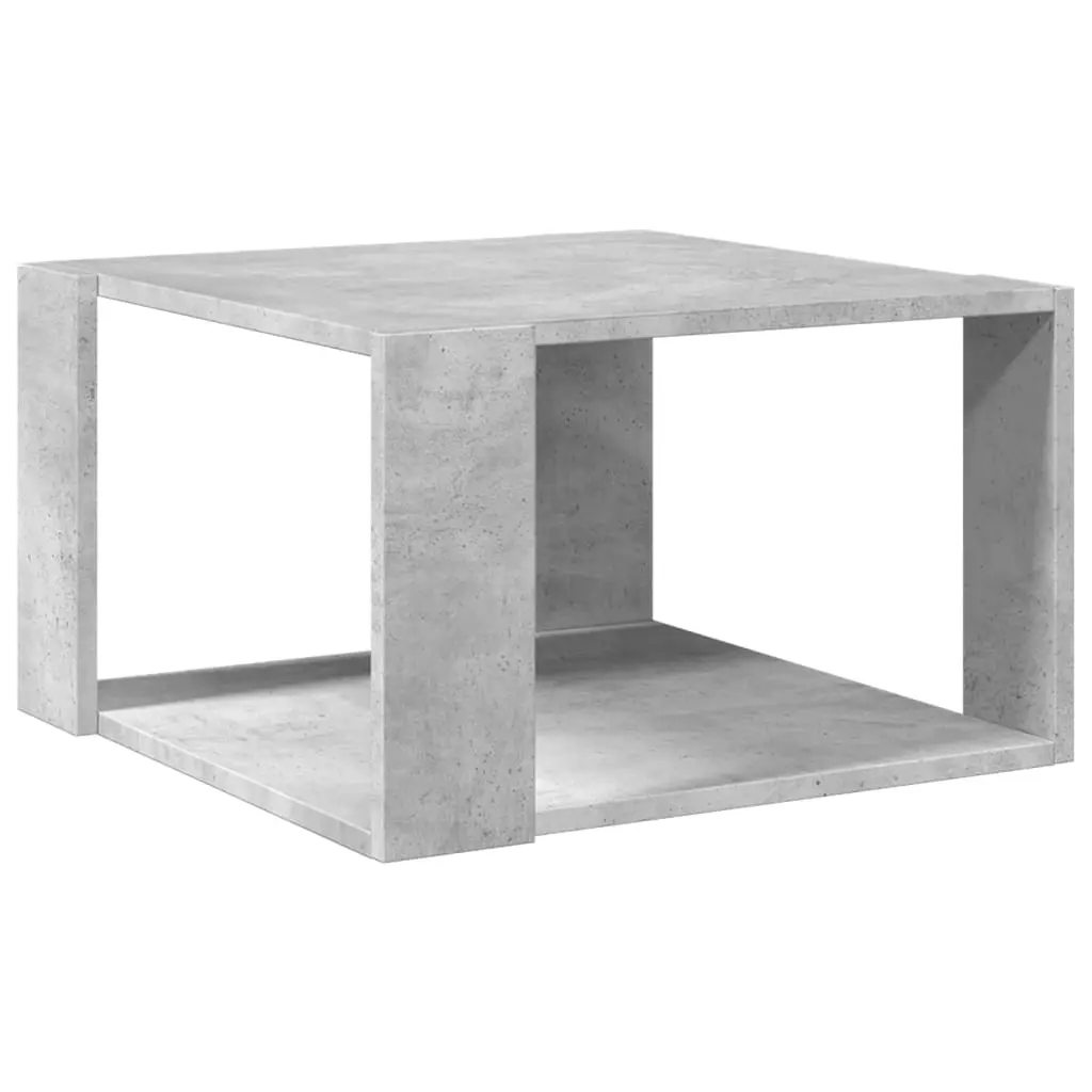 vidaXL Salongbord betonggrå 51,5x51,5x30 cm konstruert tre