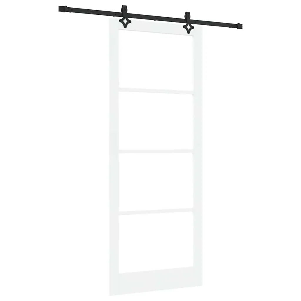 vidaXL Skyvedør ORKDAL Hvit og svart 93 x 232 cm