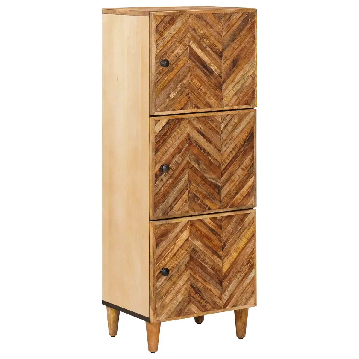 vidaXL Oppbevaringsskap Brun 40 x 33,5 x 110 cm Massiv mango tre