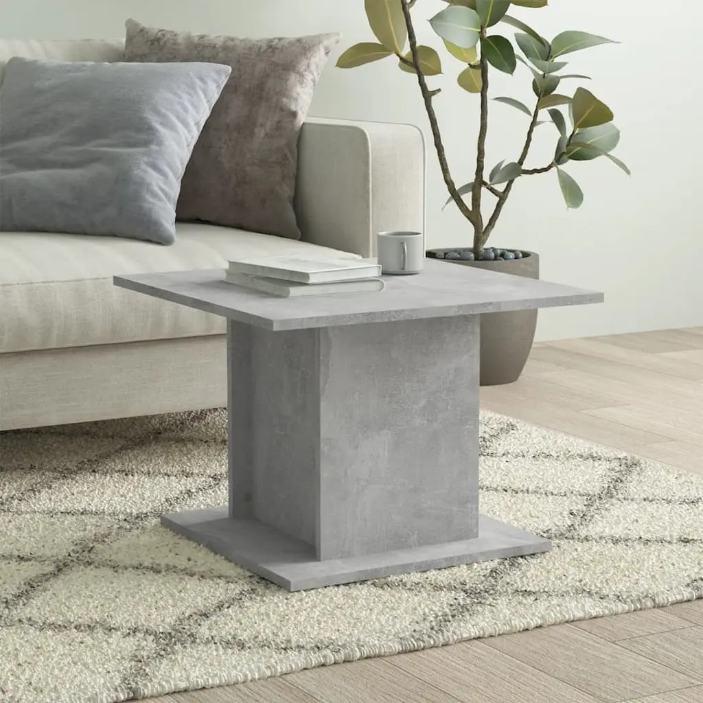vidaXL Salongbord betonggrå 55,5x55,5x40 cm konstruert tre