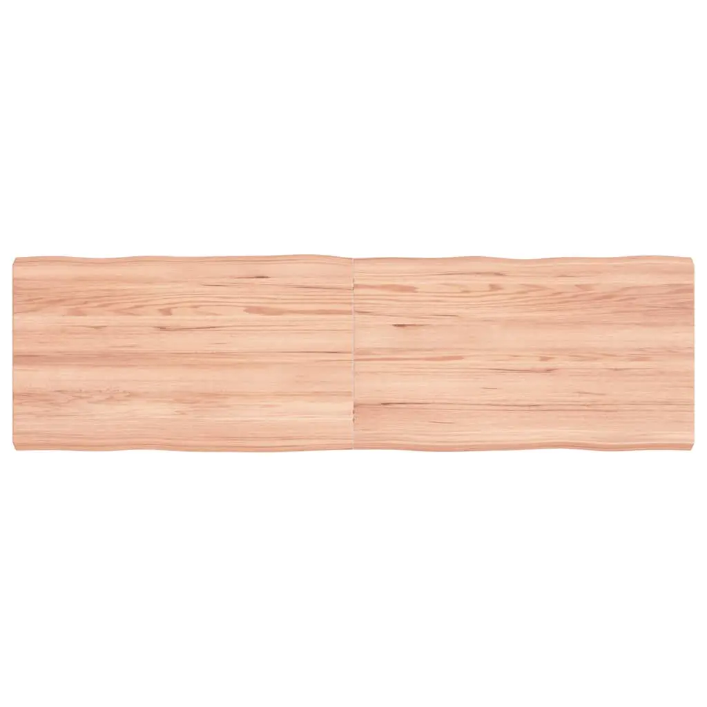 vidaXL Bordplate lysebrun 140x40x(2-4)cm behandlet heltre naturlig