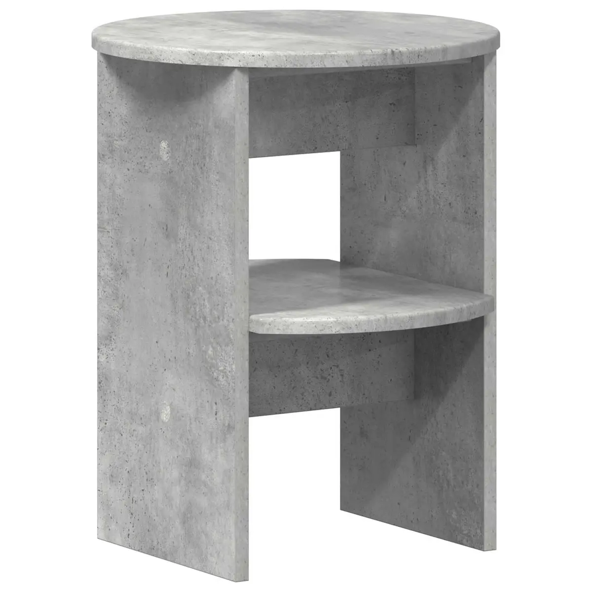 vidaXL Sideskap BetongGrå Ø40 x 50 cm Konstruert tre